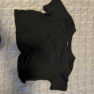 Black crop top